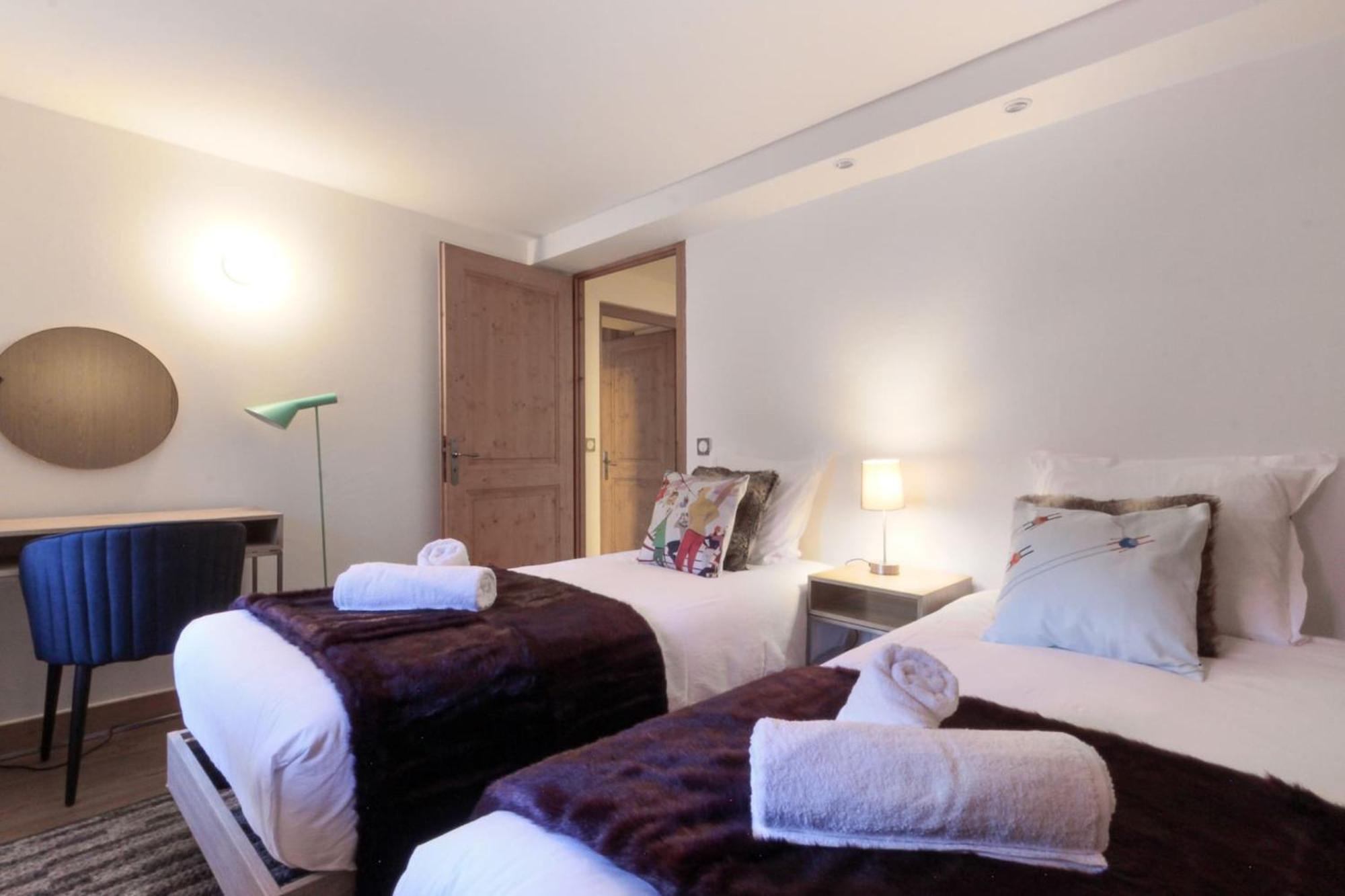 Les Alpins - Centre De Chamonix - Renove Avec Jardin Et Vue Imprenable Sur Le Montblanc Apartman Kültér fotó