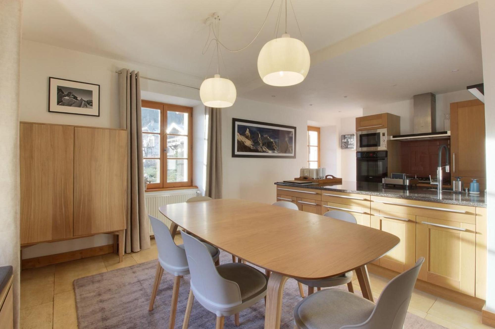 Les Alpins - Centre De Chamonix - Renove Avec Jardin Et Vue Imprenable Sur Le Montblanc Apartman Kültér fotó